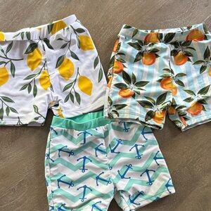 Pat Pat  Lot of 3 Swim Shorts- 4T
